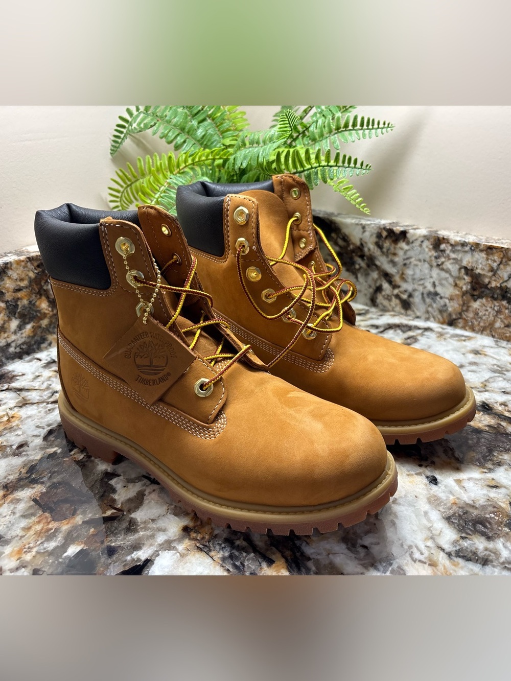 Timberland Wheat Nubuck Work Boots - Brown/Tan 🥾
